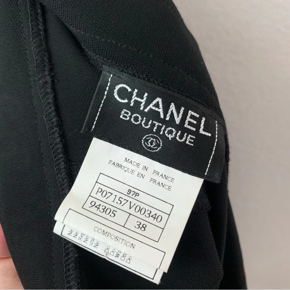 Chanel embroidered black ballet skirt